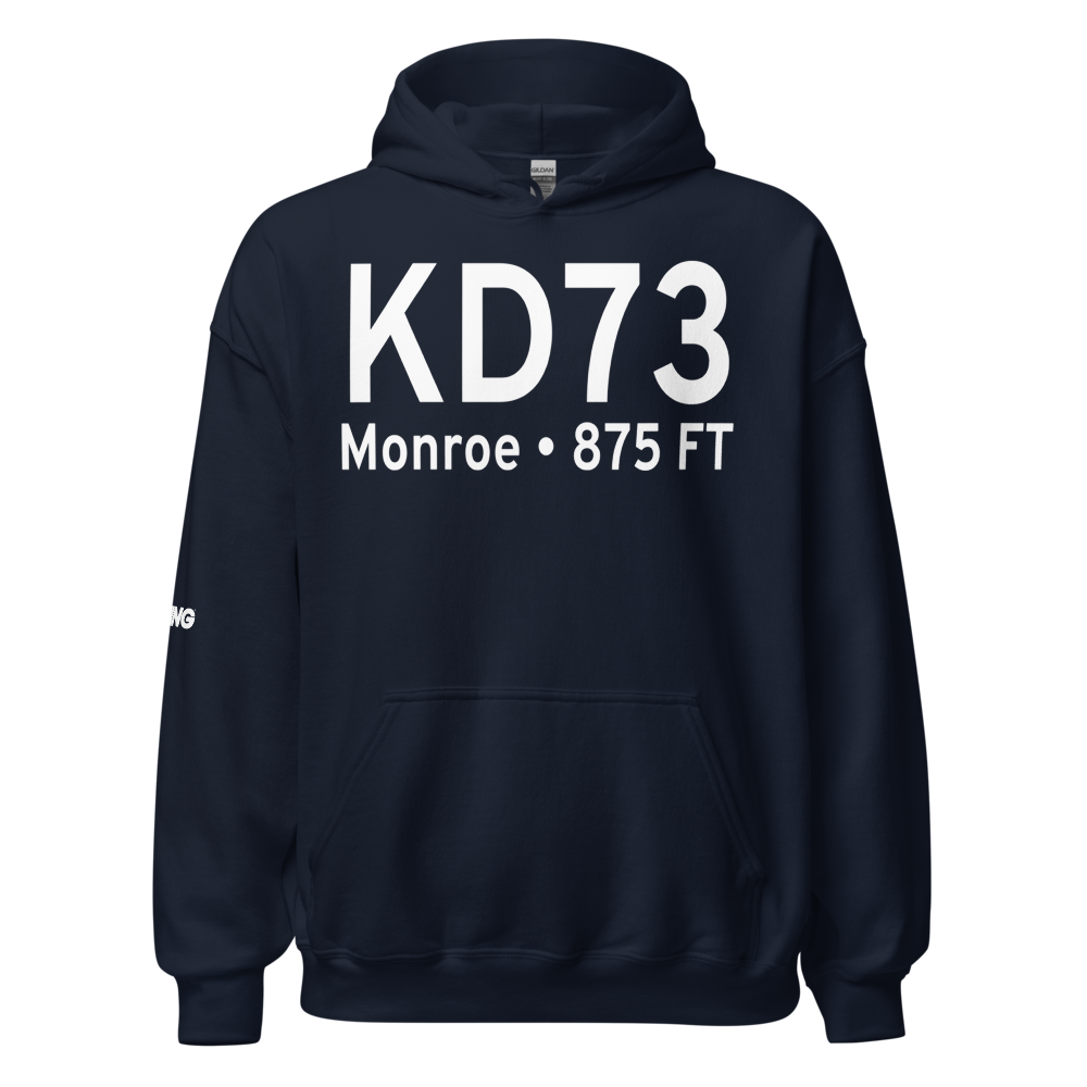 Monroe Walton County Airport (KD73) ICAO Hoodie Sweatshirt 