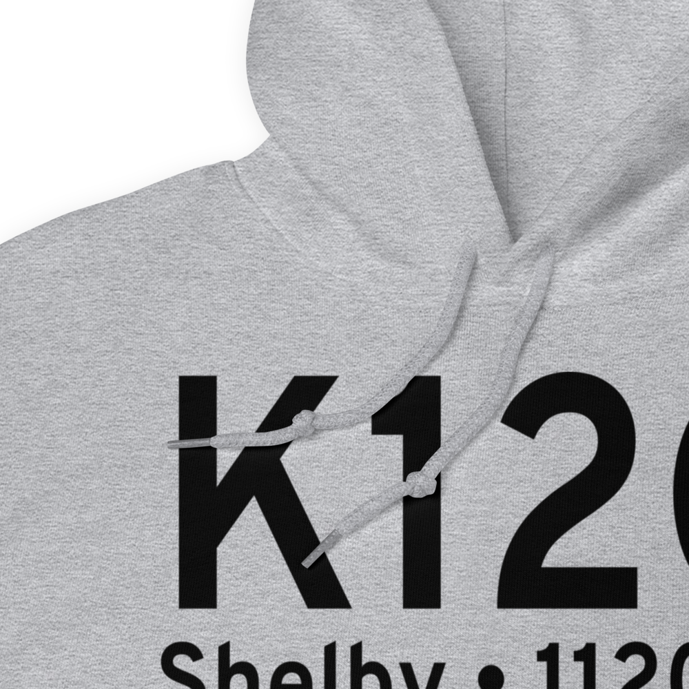 Shelby Community Airport (K12G) ICAO Hoodie Sweatshirt 