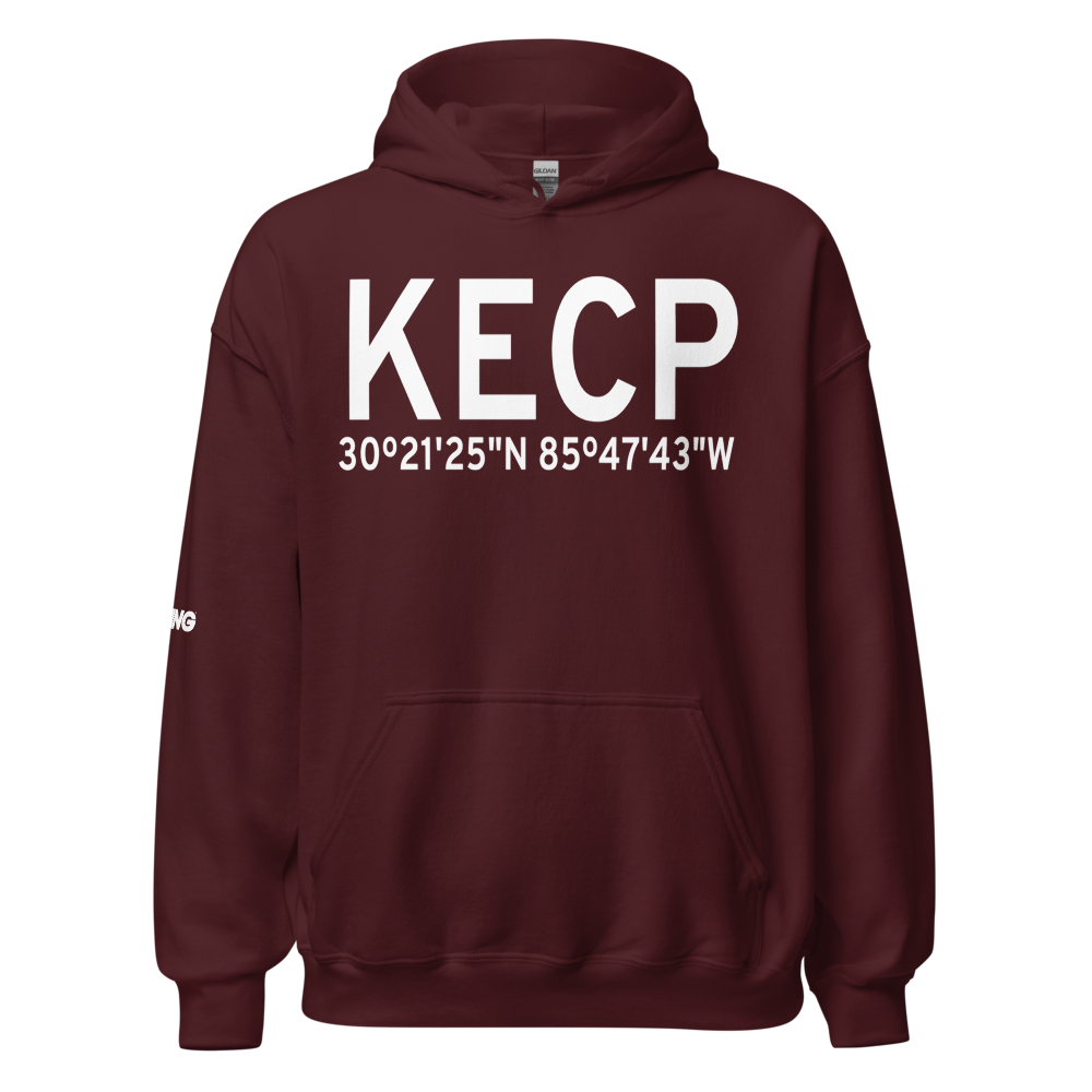 Northwest Florida Beaches International Airport (KECP) ICAO Hoodie Sweatshirt 