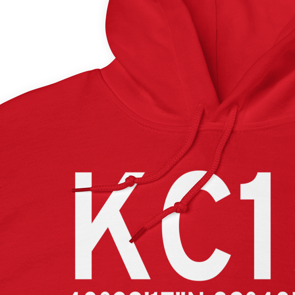 Pekin Municipal Airport (KC15) ICAO Hoodie Sweatshirt 