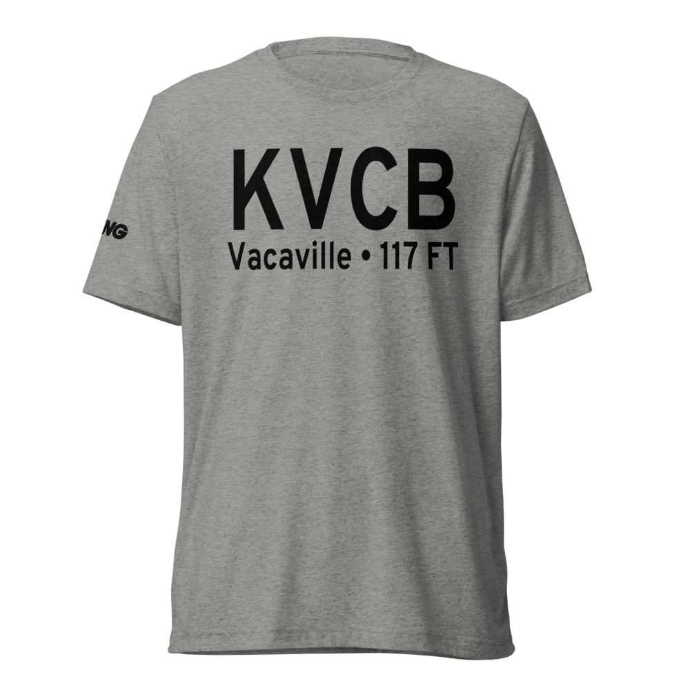 Nut Tree Airport (KVCB) ICAO Tri-blend T-Shirt 