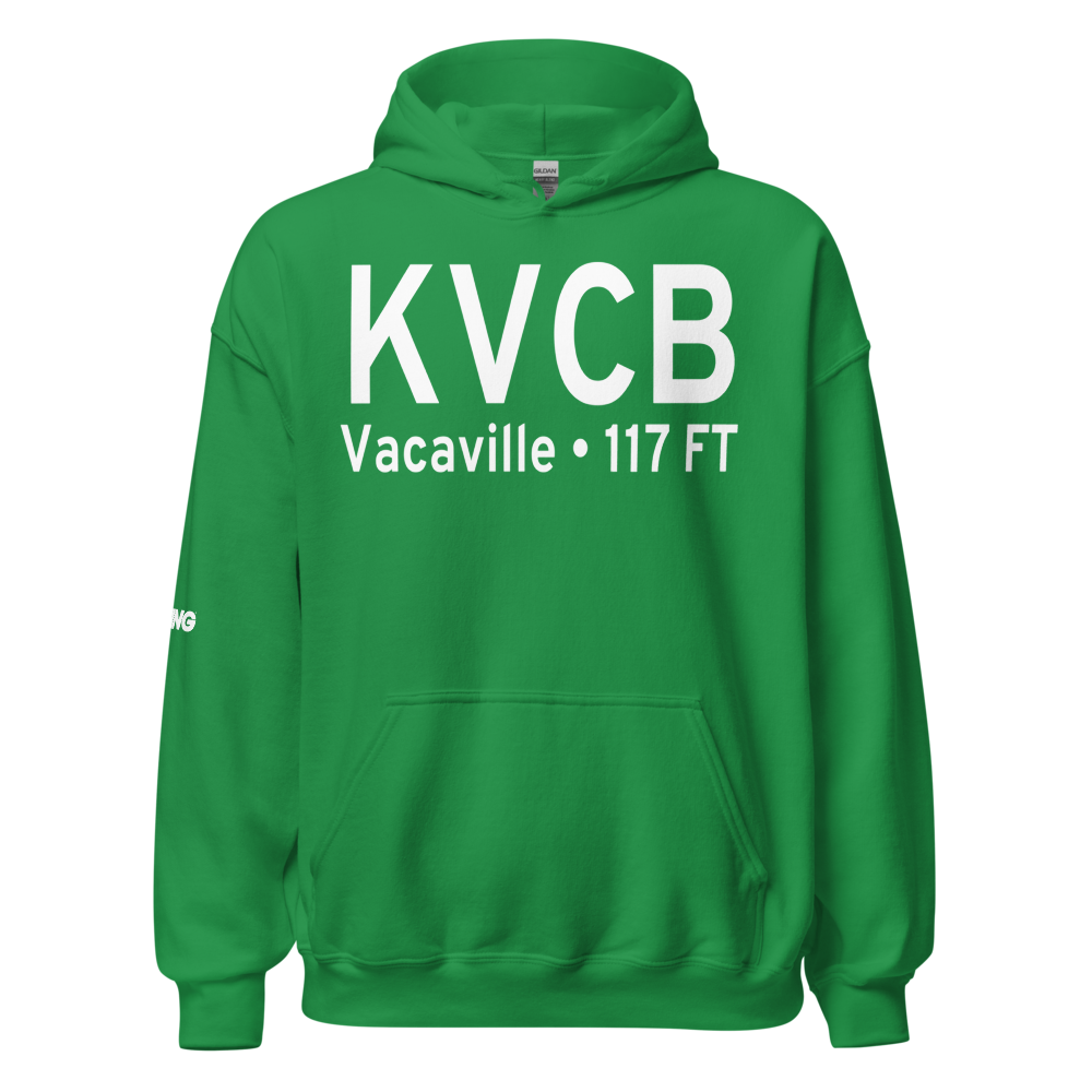 Nut Tree Airport (KVCB) ICAO Hoodie Sweatshirt 