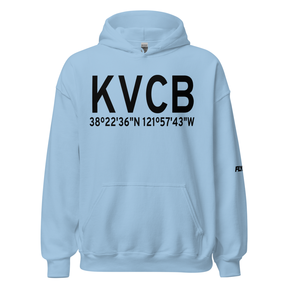 Nut Tree Airport (KVCB) ICAO Hoodie Sweatshirt 