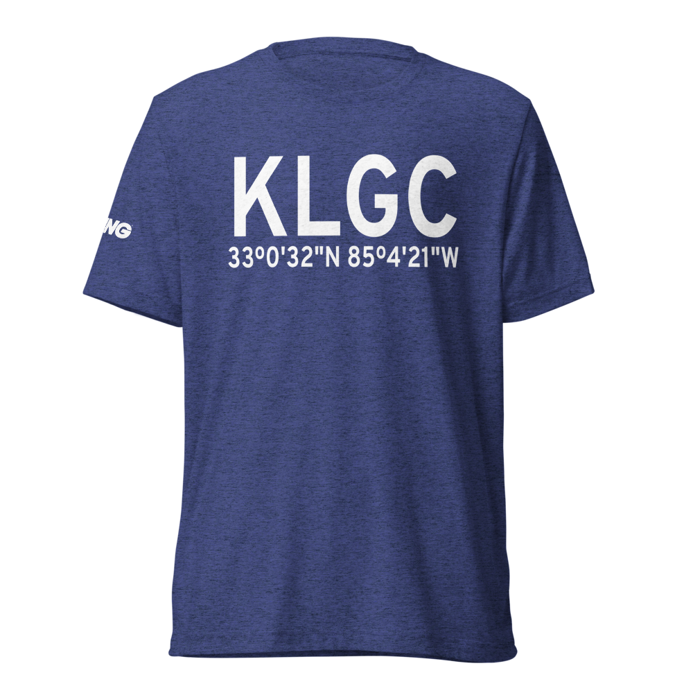 LaGrange Callaway Airport (KLGC) ICAO Tri-blend T-Shirt 