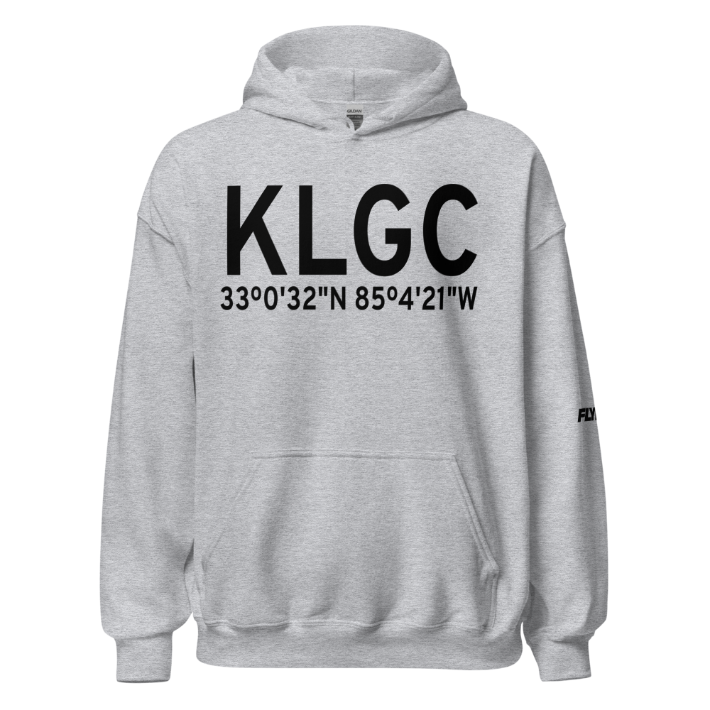 LaGrange Callaway Airport (KLGC) ICAO Hoodie Sweatshirt 