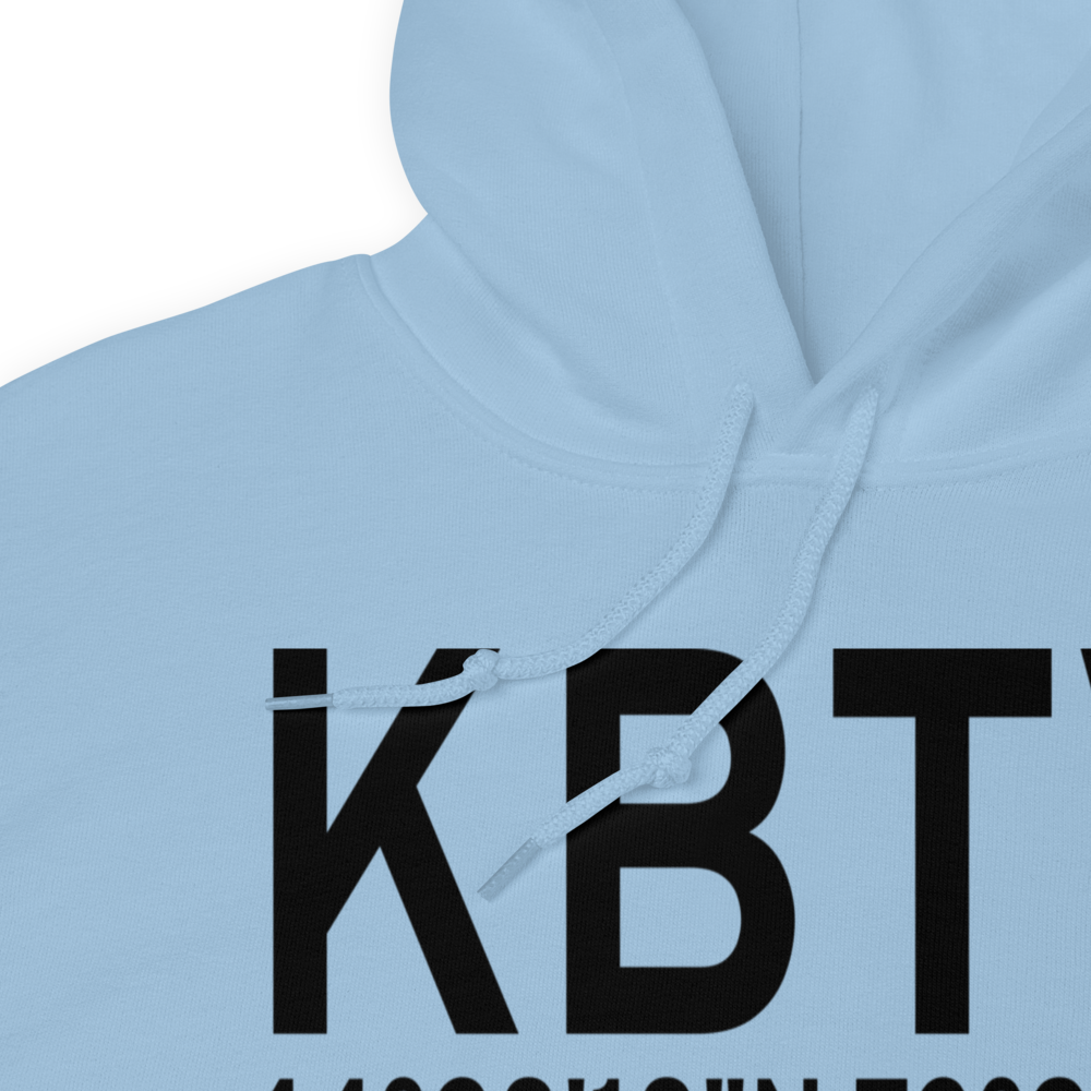 Burlington International Airport (KBTV) ICAO Hoodie Sweatshirt 