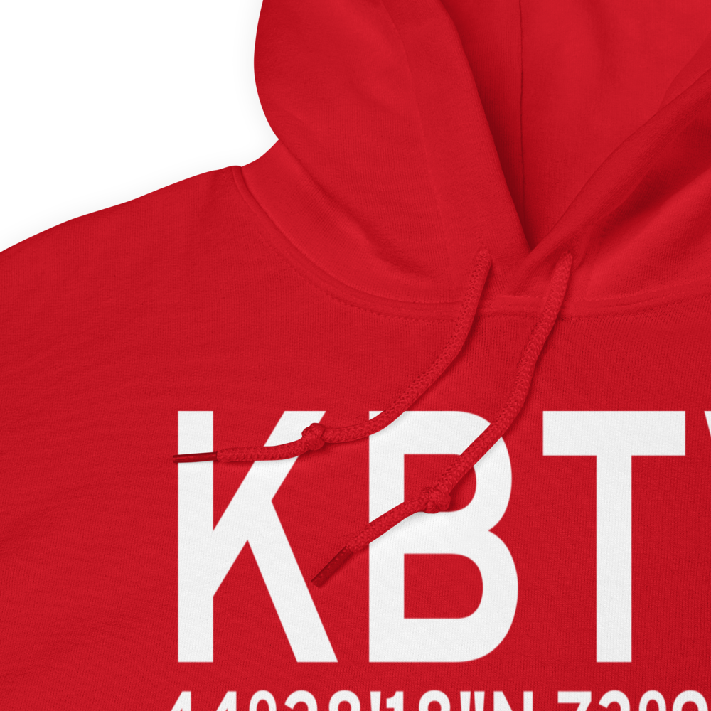 Burlington International Airport (KBTV) ICAO Hoodie Sweatshirt 