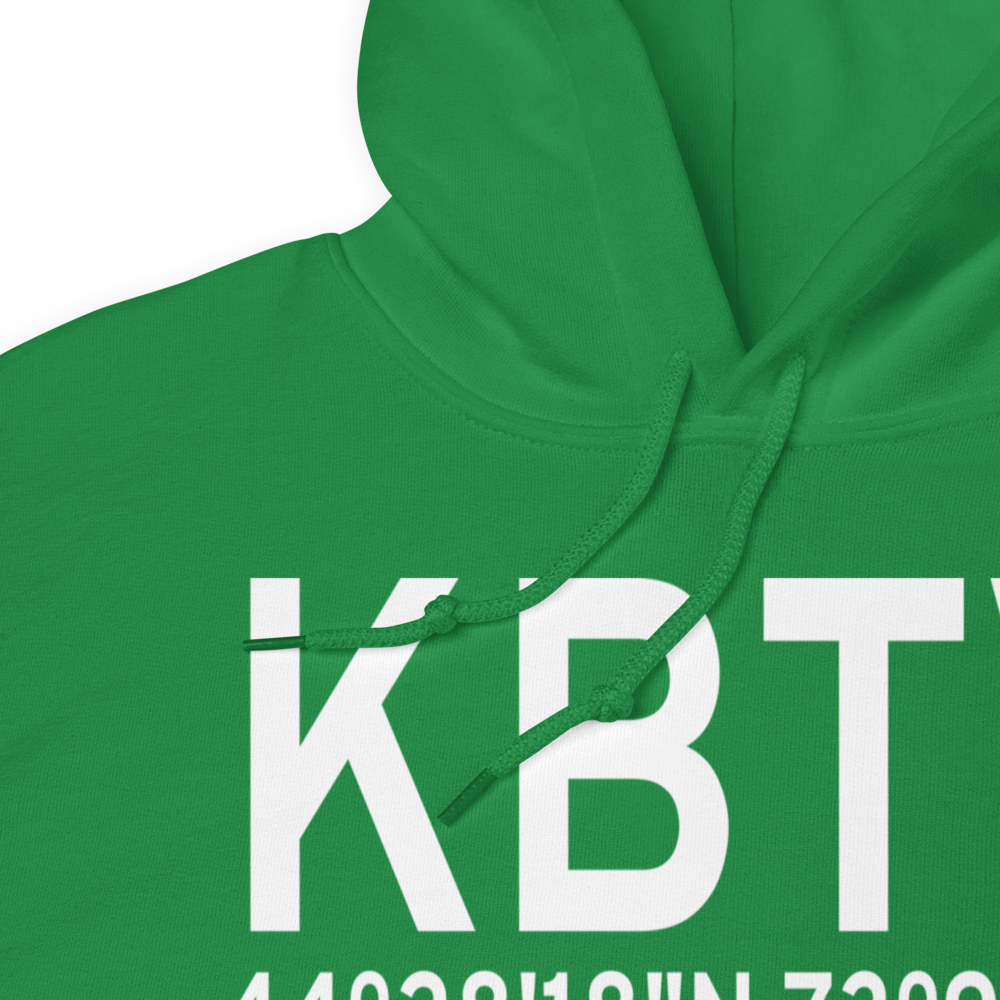Burlington International Airport (KBTV) ICAO Hoodie Sweatshirt 