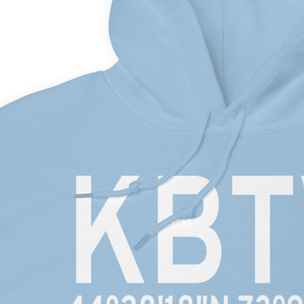Burlington International Airport (KBTV) ICAO Hoodie Sweatshirt 