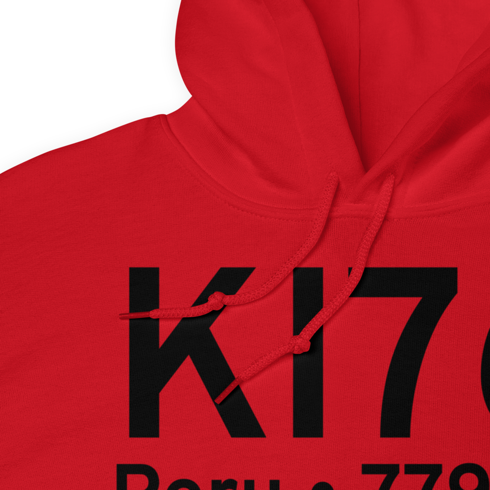 Peru Municipal Airport (KI76) ICAO Hoodie Sweatshirt 