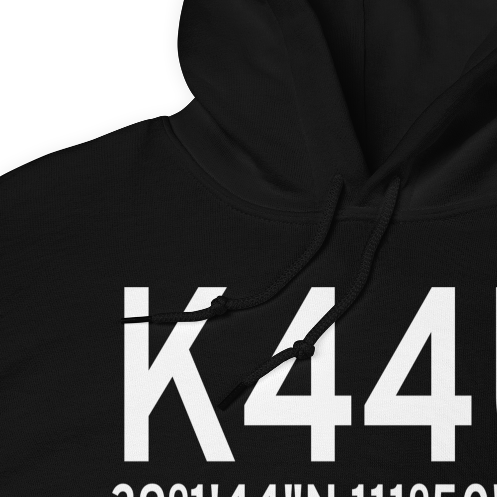 Salina Gunnison Airport (K44U) ICAO Hoodie Sweatshirt 