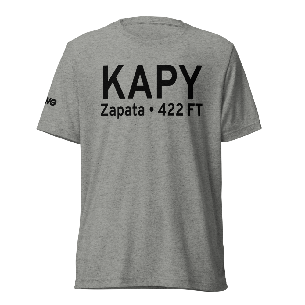 Zapata County Airport (KAPY) ICAO Tri-blend T-Shirt 