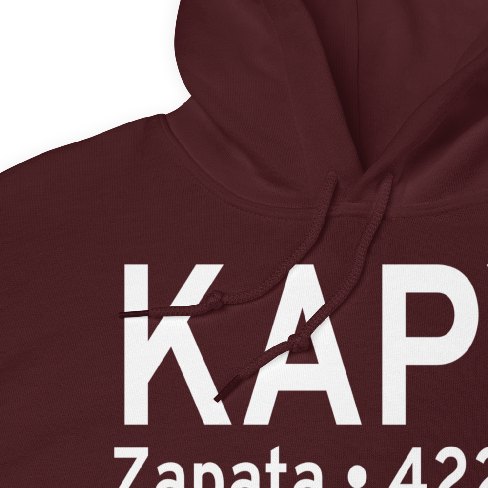 Zapata County Airport (KAPY) ICAO Hoodie Sweatshirt 