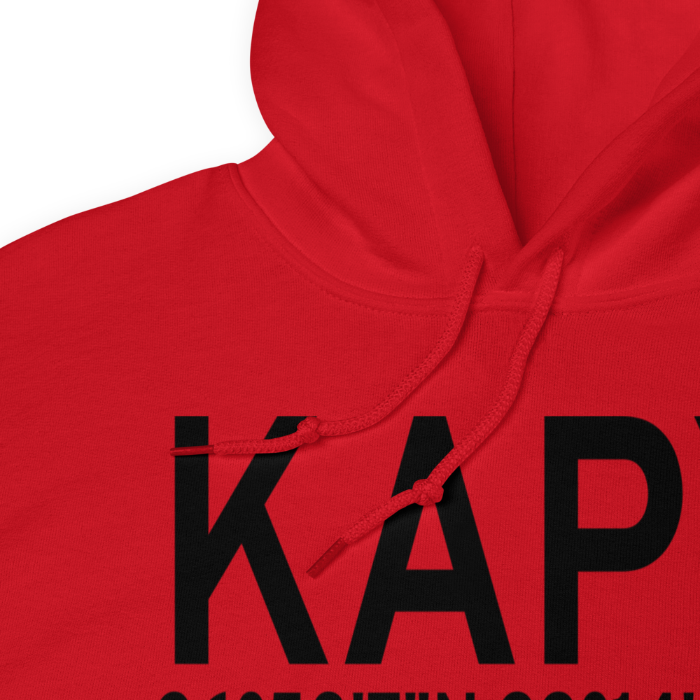 Zapata County Airport (KAPY) ICAO Hoodie Sweatshirt 