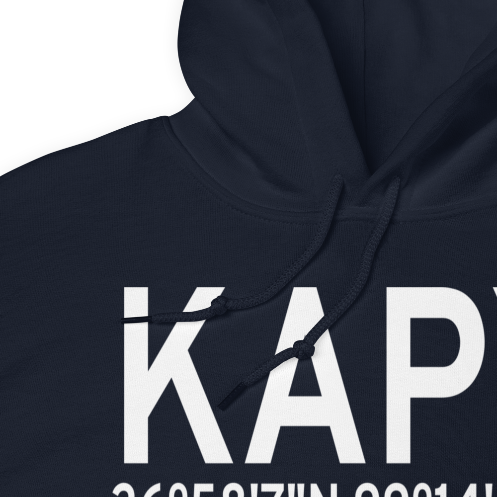 Zapata County Airport (KAPY) ICAO Hoodie Sweatshirt 