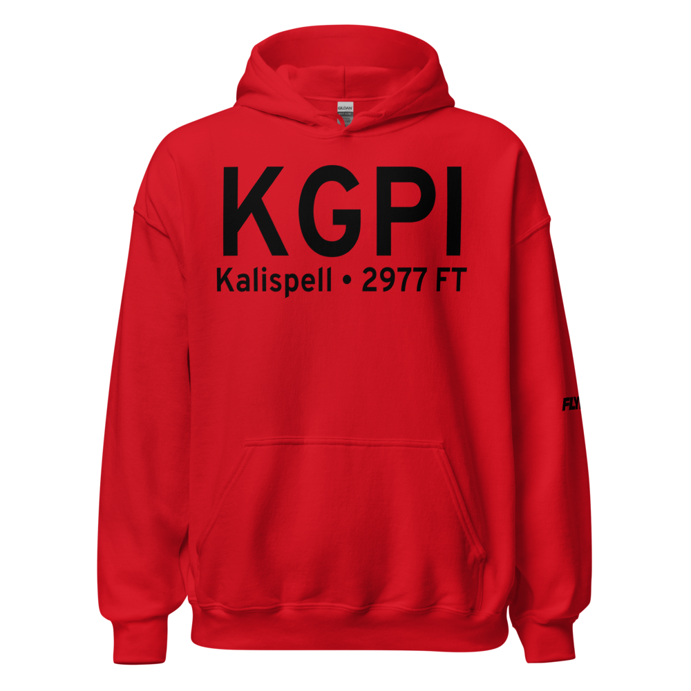 Glacier Park International Airport (KGPI) ICAO Hoodie Sweatshirt 