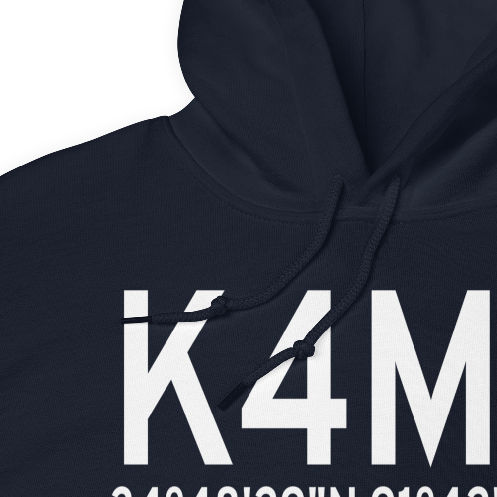 Carlisle Municipal Airport (K4M3) ICAO Hoodie Sweatshirt 