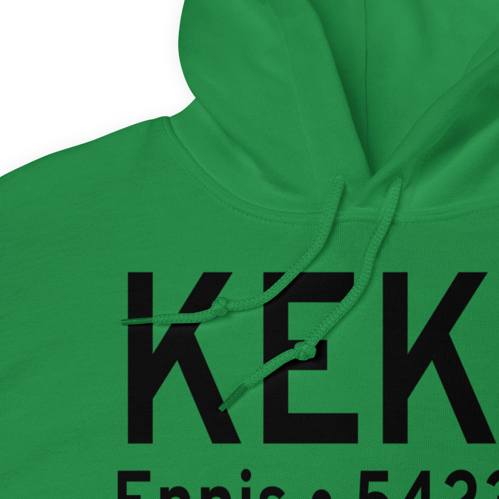 Ennis Big Sky Airport (KEKS) ICAO Hoodie Sweatshirt 