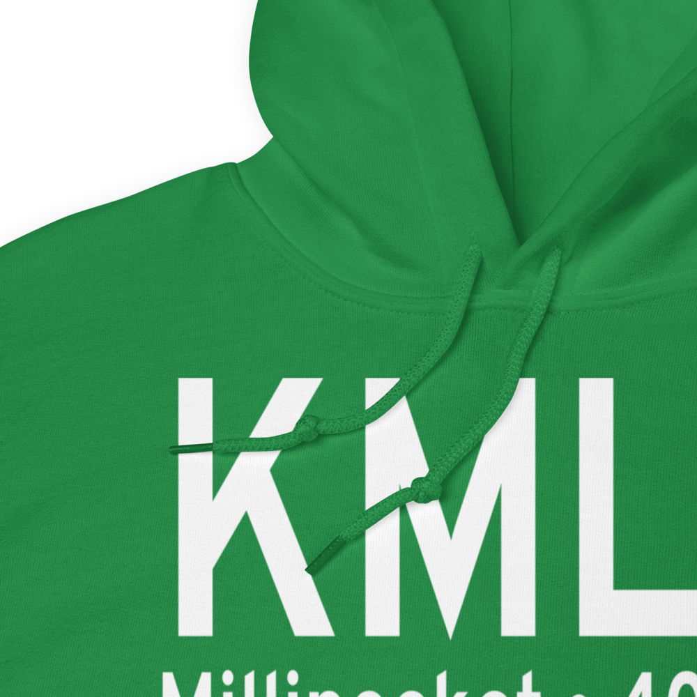 Millinocket Municipal Airport (KMLT) ICAO Hoodie Sweatshirt 