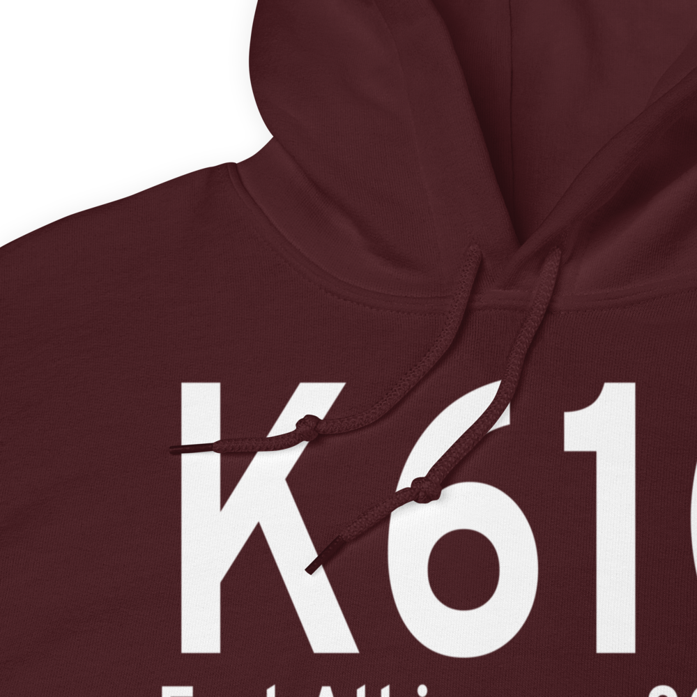 Fort Atkinson Municipal Airport (K61C) ICAO Hoodie Sweatshirt 