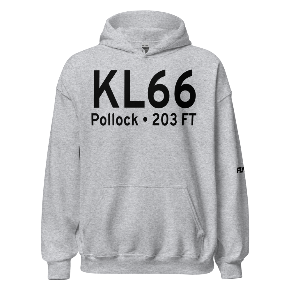 Pollock Municipal Airport (KL66) ICAO Hoodie Sweatshirt 