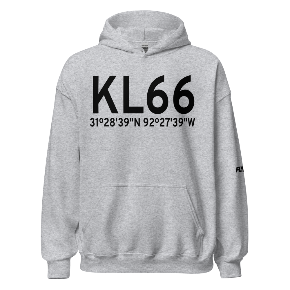 Pollock Municipal Airport (KL66) ICAO Hoodie Sweatshirt 