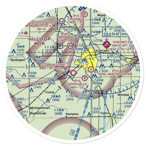 Glenndale Airport (8I3) VFR Sectional Sticker (30 mile)