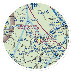 Robinson Airport (8I1) VFR Sectional Sticker (20 mile)