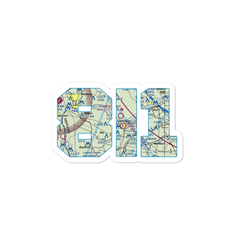 Robinson Airport (8I1) VFR Sectional Sticker 