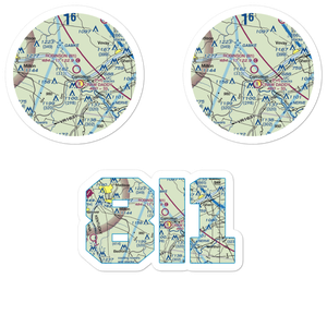 Robinson Airport (8I1) VFR Sectional Sticker Pack