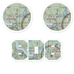 Lake Andes Municipal Airport (8D8) VFR Sectional Sticker Pack