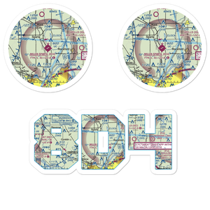Paul C. Miller-Sparta Airport (8D4) VFR Sectional Sticker Pack