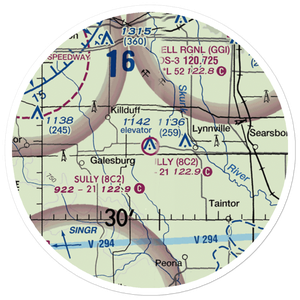 Sully Municipal Airport (8C2) VFR Sectional Sticker (20 mile)