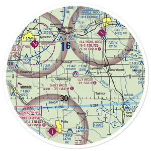 Sully Municipal Airport (8C2) VFR Sectional Sticker (30 mile)