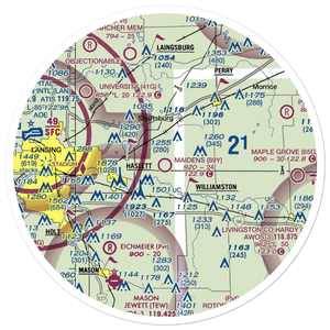 Maidens Airport (89Y) VFR Sectional Sticker (30 mile)