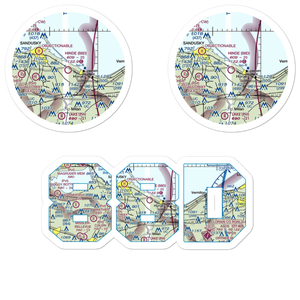 Hinde Airport (88D) VFR Sectional Sticker Pack