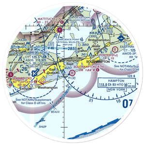 Southampton Heliport (87N) VFR Sectional Sticker (30 mile)