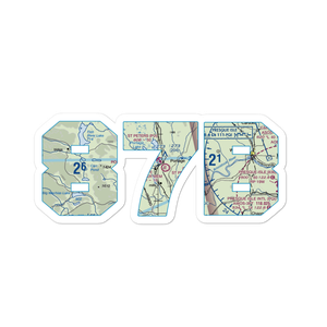 Portage Lake Municipal Seaplane Base (87B) VFR Sectional Sticker