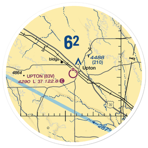 Upton Municipal Airport (83V) VFR Sectional Sticker (20 mile)
