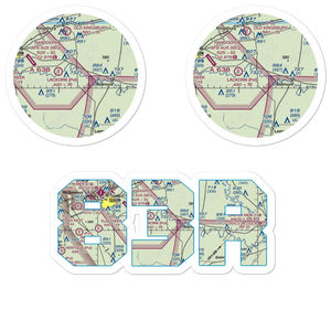 Glen Beicker Ranch Airport (83R) VFR Sectional Sticker Pack