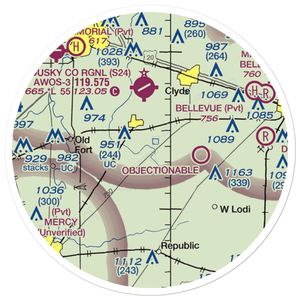 Weiker Airport (82D) VFR Sectional Sticker (20 mile)