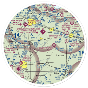 Weiker Airport (82D) VFR Sectional Sticker (30 mile)