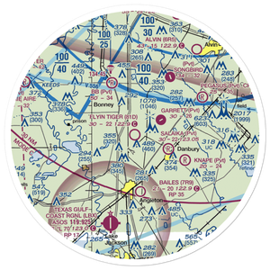 Flyin Tiger Airport (81D) VFR Sectional Sticker (30 mile)