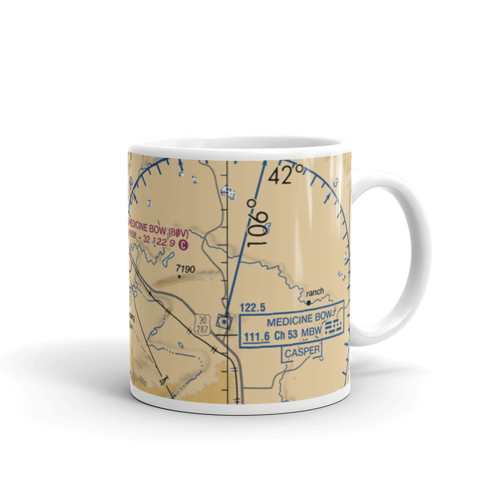 Medicine Bow Airport (80V) VFR Sectional  Mug 