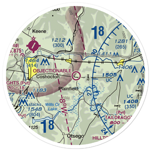 Tri-City Airport (80G) VFR Sectional Sticker (20 mile)