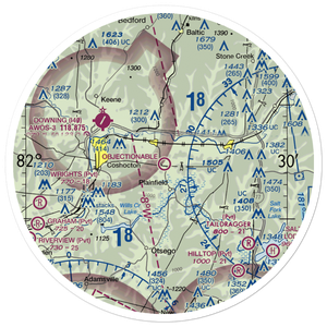 Tri-City Airport (80G) VFR Sectional Sticker (30 mile)