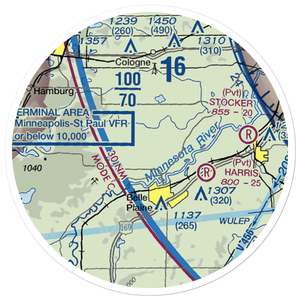 A.R.S. Sport Strip (7Y7) VFR Sectional Sticker (20 mile)