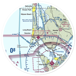 Port of Ilwaco Airport (7W1) VFR Sectional Sticker (30 mile)
