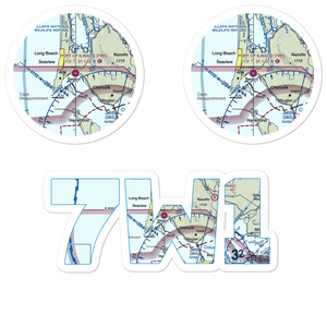 Port of Ilwaco Airport (7W1) VFR Sectional Sticker Pack