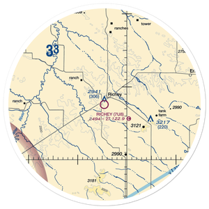 Richey Airport (7U8) VFR Sectional Sticker (30 mile)